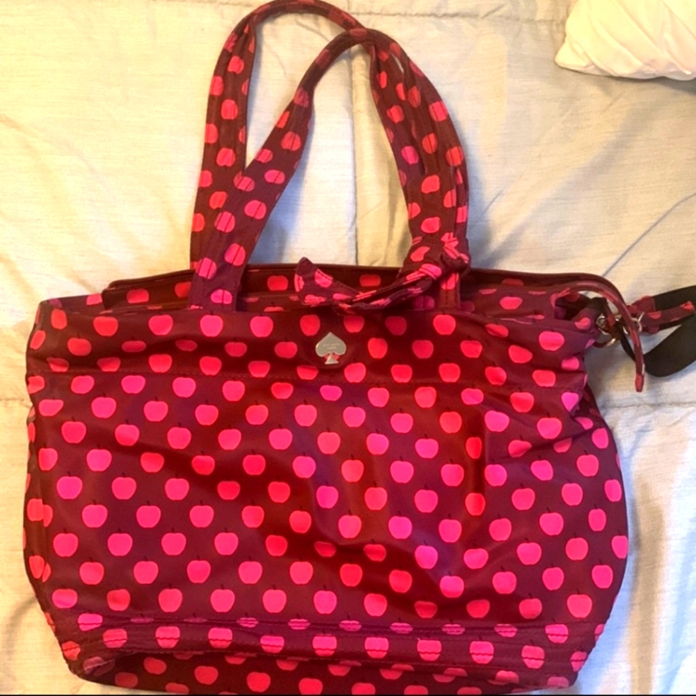 kate spade Pink Ape Polka Dot Tote Baby Bag
